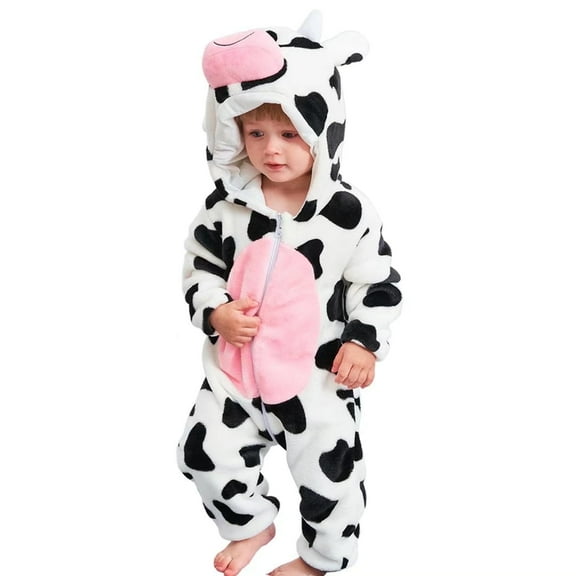 Baby Cow Costumes Unisex Toddler Onesie Halloween Dress Up Romper, 18-24 Months