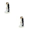 thumbnail image 1 of Matsuzay Decoración de tartas para novia, novio, casarse, estatuilla, herramienta de decoración de boda divertida, soporte para manualidades, Tipo E 2Conjunto, 1 of 6