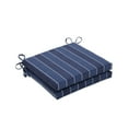 thumbnail image 2 of Pillow Perfect  Outdoor/Indoor Wickenburg Indigo Squared Corners Seat Cushion 20x20x3 (Set of 2), 2 of 3