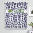 thumbnail image 2 of Vintage Farmhouse Curtains 36 Inch - 3 Panel Bohemian Wildflower Set with Rustic Floral Print, Rod Pocket Kitchen Window Drapes for Spring Summer Season, 2 of 6