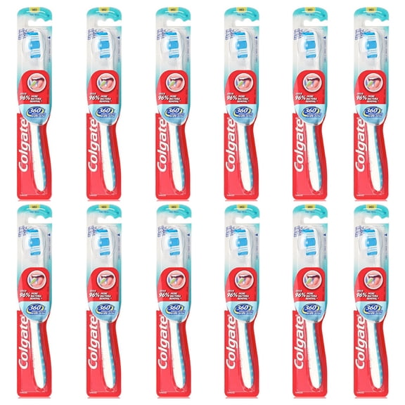 Pack of (12) Colgate 360 Full Head Toothbrush, Medium