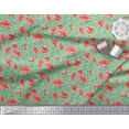 thumbnail image 2 of Soimoi Cotton Duck Fabric Stripe,Leaves & Peony Floral Printed Craft Fabric by the Yard 42 Inch Wide, 2 of 3