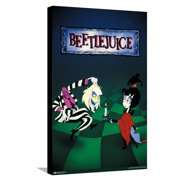 Beetlejuice: Animated - One Sheet Canvas Wall Poster, 14.725" x 22.375"