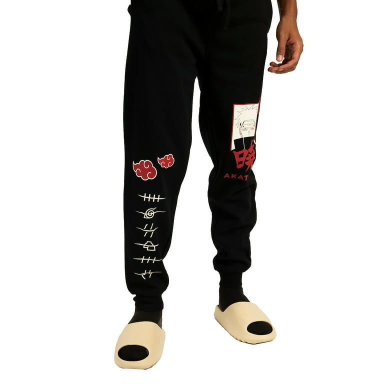 Naruto Shippuden Akatsuki Adult Hoodie Jogger Combo Set-Large
