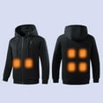 thumbnail image 3 of DAFPZW Heated Jackets for Women Cozy Multiple Zones Heating Winter Coats Full Zip Casual Long Sleeve Hooded Outerwear, 3 of 9