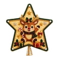 thumbnail image 2 of DIY Pearl Diamond Painting Christmas Tree Toppers – Sparkling Star Craft with Multiple Styles, Rhinestone Pearl Treetop Decor, Beginner-Friendly Holiday Craft Kit （Topper-Reindeer）, 2 of 6