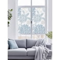 thumbnail image 4 of Non-Adhesive Static Cling Window Tint, Blue Sea Turtle Window Privacy Film Frosted, Coastal Coral Summer Beach Nautical Insulated Windows Frosted Films for Living room, 35.4 x 78.7 Inches, 4 of 9