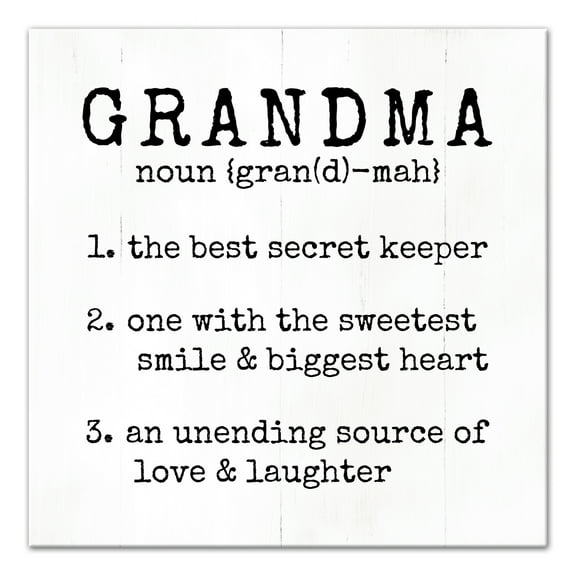 Creative Products Grandma Definition 12 x 12 Canvas Wall Art