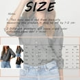 thumbnail image 3 of Comdrip Jean Top, Women's Autumn Solid Color Casual Collar Single Breasted Long Sleeve Denim Shirt Denim Top Dark Gray XL, 3 of 6