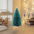 thumbnail image 2 of Shoreew 3Pcs Artificial Mini Christmas Tree Set with Snow Frosted Tips 3.5-15cm Sisal Tabletop Decor for Home Office Festive Holiday Centerpiece, 2 of 7
