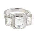 thumbnail image 2 of 925 Sterling Silver White Cz Ring, 2 of 3