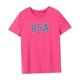 thumbnail image 4 of Camiseta clásica de verano para mujer, ropa sencilla, tops de verano para desplazamientos a la oficina S, 4 of 7