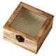 thumbnail image 2 of Caja de almacenamiento de madera organizadora de regalos resistente con tapa de vidrio caja de regalo decorativa para Cuadrado marrón claro, 2 of 9