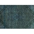 thumbnail image 1 of Ahgly Company Machine Washable Indoor Rectangle Abstract Turquoise Blue Modern Area Rugs, 5' x 7', 1 of 4