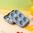 thumbnail image 4 of Large 6 Hole Round Sphere Tray Silicone Maker for Crafting Ice for DIY Beverage, 4 of 7