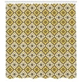 thumbnail image 3 of Ambesonne Spring Shower Curtain, Yellow Tile Flowers, 69"Wx84"L, Charcoal Grey Yellow, 3 of 3