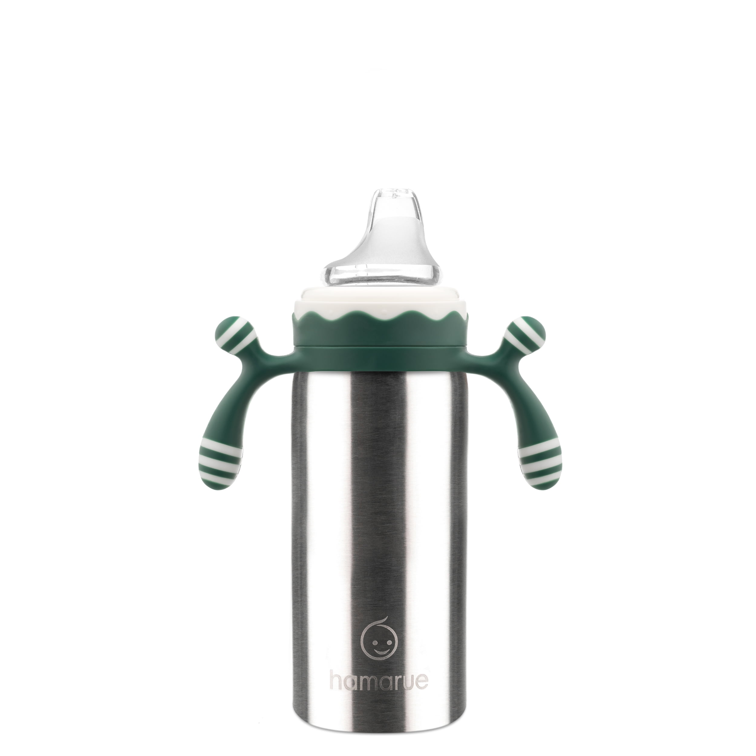 Hamarue Deluxe 3-in-1 Stainless Steel Sippy Cups for Babies & Toddlers | Non-Toxic Insulated Baby Bottle | BPA-Free | Ages 3M+ | Evolving Feeding Solution