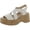 White, variant on Dr. Scholl's Shoes Womens Dottie Slingback Slip-On Platform Sandals