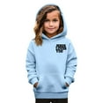 thumbnail image 7 of Xyxonk Cute Hoodies for Kids Fall Winter Fashion Hoodies 2025 Preppy Letter Print Long Sleeve Shirt Pullover with Pocket Cute Clothes 3-16 Years Light Blue, 7 of 7