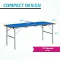 thumbnail image 2 of Harvil 60-Inch Folding Portable Table Tennis Table for Kids with FREE Accessories, 2 of 9