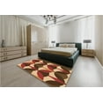 thumbnail image 4 of Ahgly Company Indoor Square Patterned Brown Sand Brown Area Rugs, 4' Square, 4 of 6