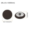 thumbnail image 2 of Uxcell 20pcs 20L Fabric Cloth Covered Button 12.5mm Metal Shank Round Sewing Buttons for Suits Dress Blouses, Brown, 2 of 5
