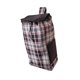thumbnail image 5 of Bolsa de compras de tela Oxford plegable con bolsillos laterales, moderna Gris, 5 of 8