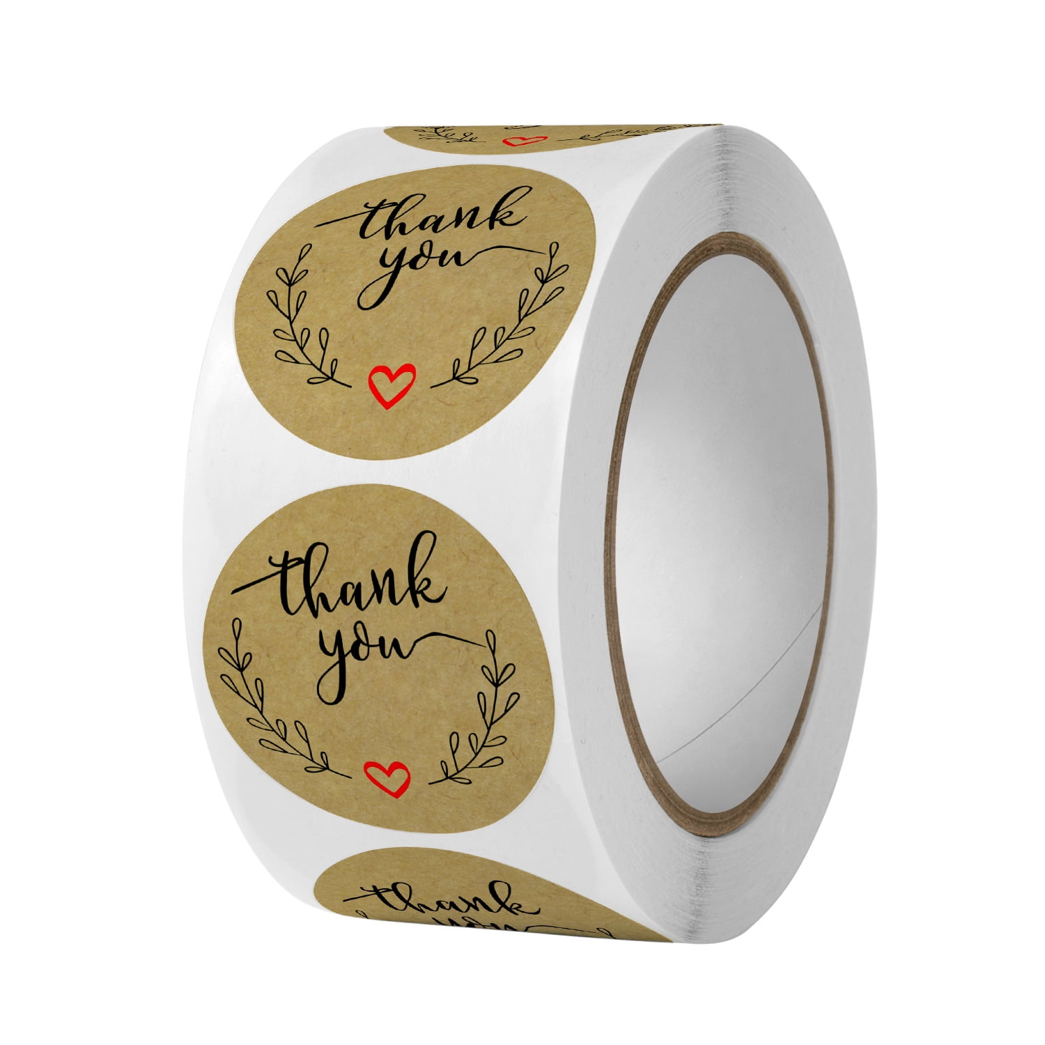 HEIBIN 1.5" Gold Thank You Stickers,500pcs, With Cute Box, 6 Colors ...