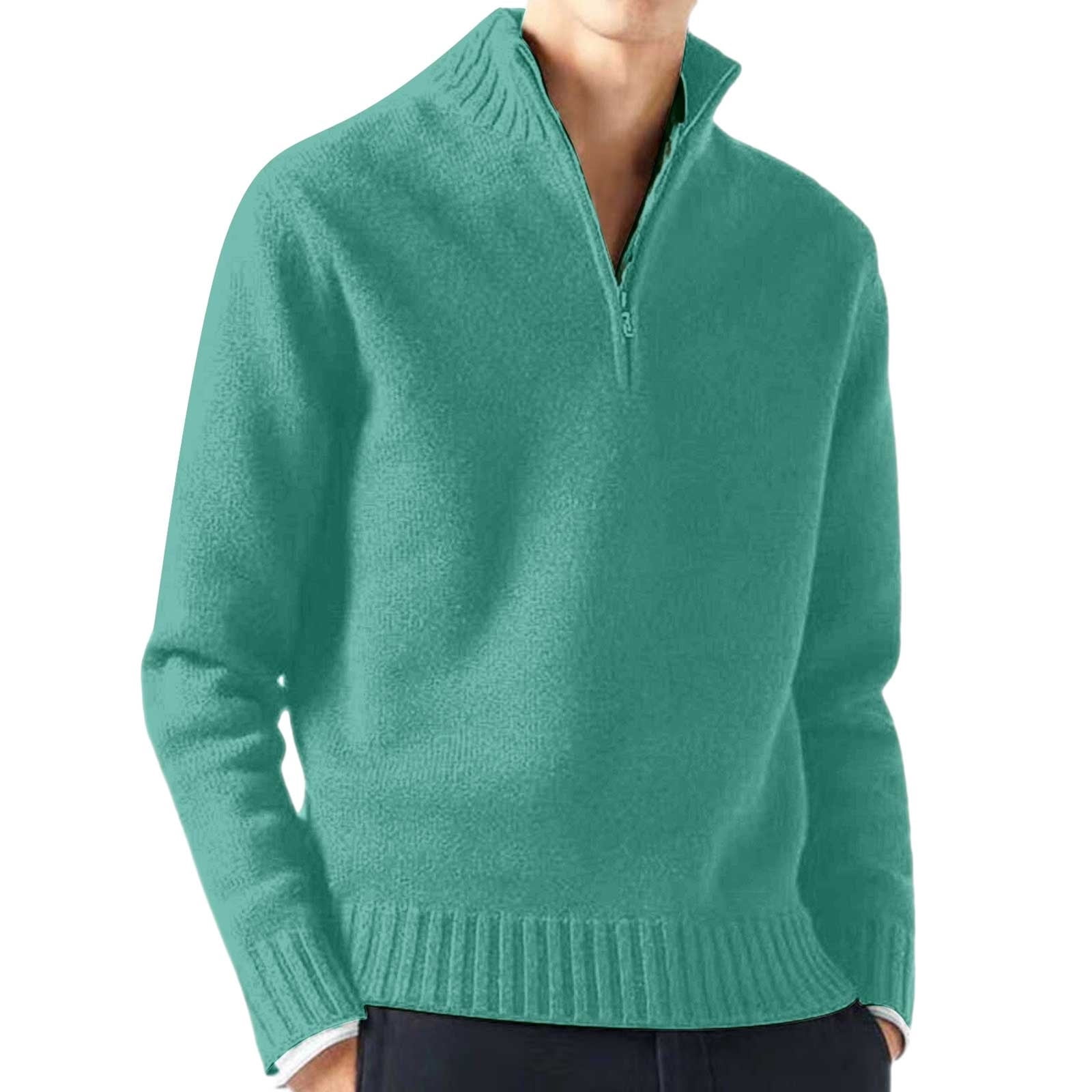 YTR6TW Cardigan Homme Tricot Laine Cachemire – Grande Taille Col V Décontracté – Chandail Chaud Automne Hiver