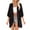 Black, variant on cocolona Womens Lightweight Open Front Cardigan Fashion Casual Solid Color 3/4 Sleeve Beach Cover Up Fall Outwear Coat