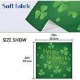thumbnail image 7 of Coolnut St Patrick's Day Clover Cloth Napkins Set of 6, Oversized Washable Reusable Polyester Dinner Table Napkins for Family, Restaurant, Party Decor, 20 x 20 Inch, 7 of 7
