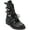 Black, variant on Womens Ita  Leather Strappy Ankle Boots