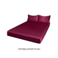 thumbnail image 3 of Queen Size Satin Sheets Set 4 Piece Bed Sheets For Hot Sleepers Deep Pocket Bedding Set For Mattress Up To 16 Inch Brushed Microfiber Bed Sheets L, 3 of 6