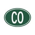 thumbnail image 1 of Colombia Oval Sticker Decal Die Cut - Self Adhesive Vinyl - Weatherproof - Made in USA - Many Color and Sizes - country code co euro, 1 of 6