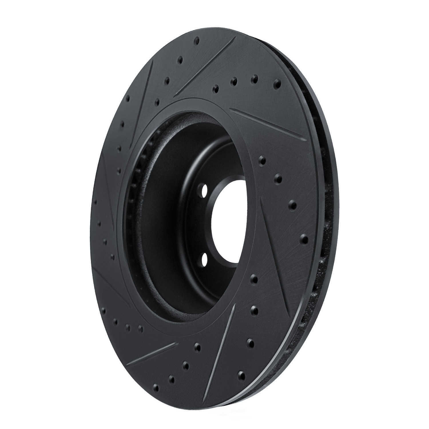 Dynamic Friction Company 633-31096R DFC Brake Rotor - Drilled And Slotted - Black