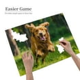 thumbnail image 2 of Running Dog In Green Grass 1000-Piece Wooden Jigsaw Puzzle for Adults, Fun & Challenging Family Brain-Teaser, Perfect Home Decor & Gift, 2 of 7