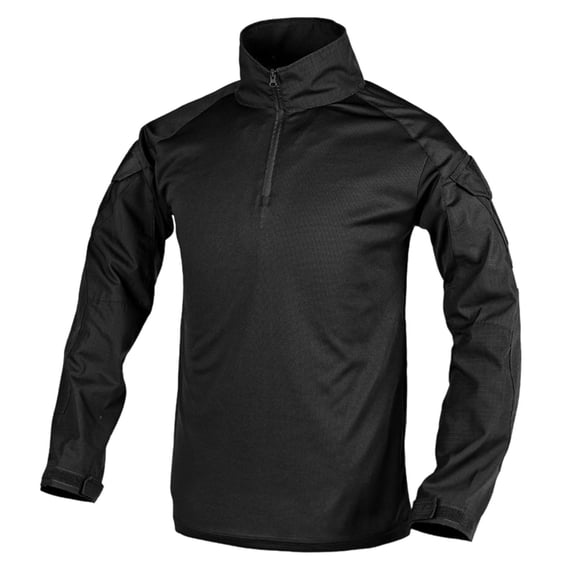 Cargo Long Sleeve Top for Men Half Zip Stand Collar Color Block Outdoor Hiking Trip Workout Pullover XL