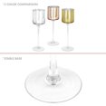 thumbnail image 5 of Koyal Wholesale Rose Gold Long Stem Glass Candle Holder, Set of 3, 5 of 5