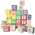 thumbnail image 2 of 50 Piezas de de Dibujos Animados ABC Números Del Matemáticas Aprenden de Bloques Niño Color Forma Cognición Juguete Educati CUTICAT Juguete de bloques de cubos de madera, 2 of 8