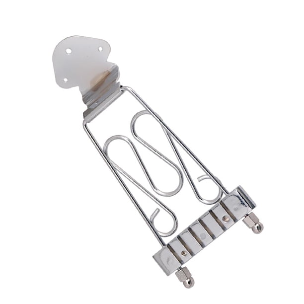 Práctico puente de cola de metal para guitarra Archtop Jazz de /LP eléctrica Plata perfke Guitar Trapeze Tailpiece