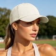 thumbnail image 6 of Karight Womens Ponytail Baseball Cap Adjustable High Messy Bun Ponycap Quick Drying Trucker Hats, 6 of 9