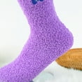 thumbnail image 5 of ZHENHONG Casual Socks for Women Colorful Women Soft Bed Socks Winter Warm Slipper Fleece Sock, 5 of 7