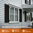 thumbnail image 2 of Exterior Louver Shutters - Easy DIY Install, Weather-Resistant Polypropylene for Vinyl and Brick - 14.5"W*81" H, Black, 2 of 9