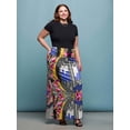 thumbnail image 2 of Plus Size Floral Foldover Waist Maxi Skirt, 2 of 3