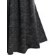 thumbnail image 4 of Tank Top de Panel con Encaje de Space Dye en Talla Extra Rosegal  Camisetas sin mangas de talla grande, 4 of 5