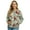 Magnolia Cardinal Bird, variant on Xoenoiee Women's Windbreaker Bomber Jacket Zip Up Jacket Fall Winter Casual Coat Lightweight Women Loose Fit Outerwear with Pockets, Sloth Retro Floral, 4X-Large