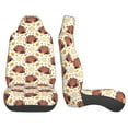 thumbnail image 3 of Sikiie Fall Turkey Car Seat Protector 2 Pack Car Seat Cushion Mat, Car Seat Covers for SUV, Truck, Van, 3 of 7