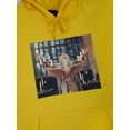 thumbnail image 2 of Harry Potter Dumbledore Long Sleeve Yellow Adult Hooded Sweatshirt-XL, 2 of 4