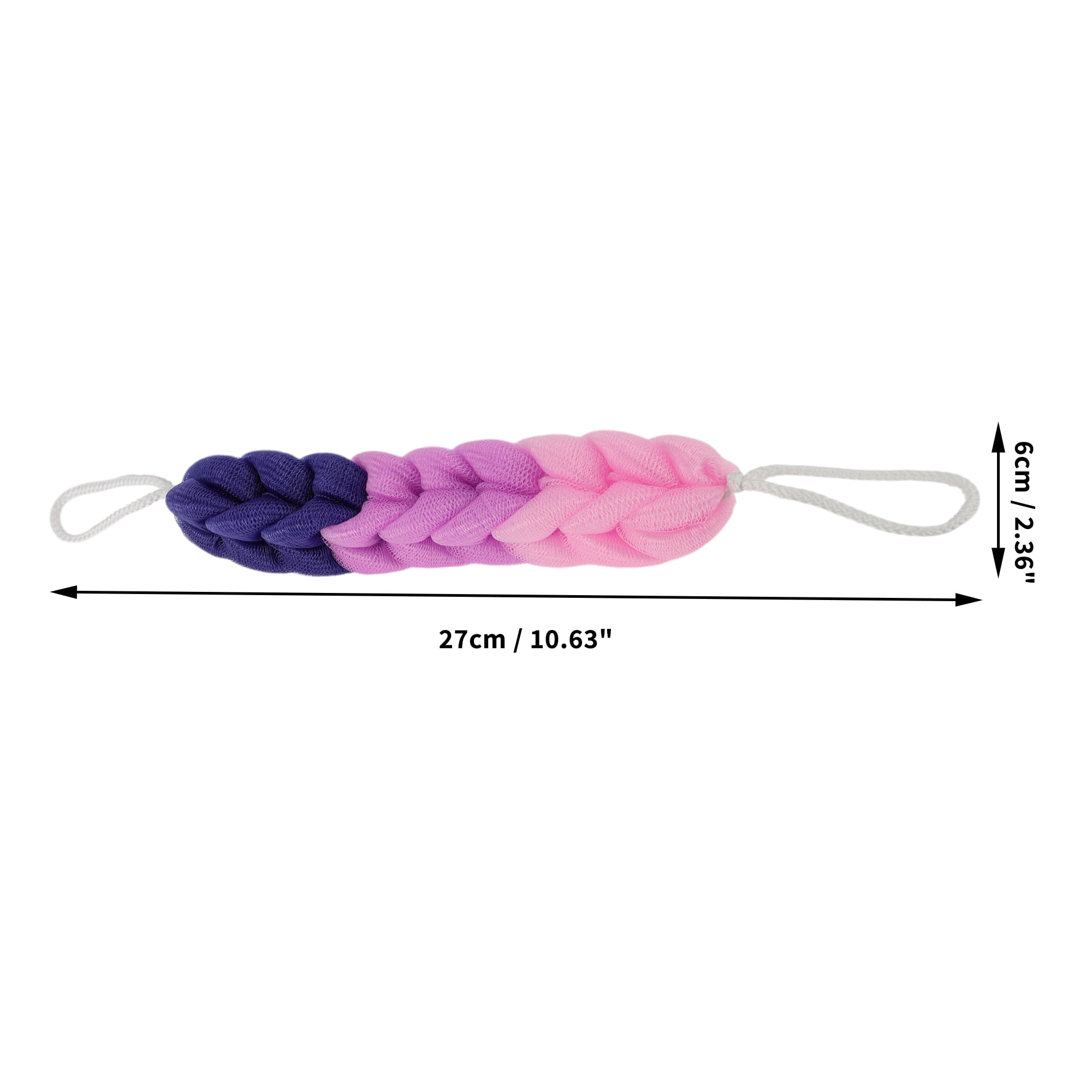 Unique Bargains Long Stretch Back Sponge 10.63"x2.36"x1.97" 1 Pc Purple