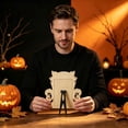 thumbnail image 4 of Halloween Decor Wooden Picture Frame Halloween Party Favors Classic Seasonal Pattern Photo Frame Desktop Decorative Frame For Indoor Household Tabletop, 4 of 7
